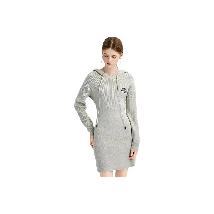 FOREVER 21 A Line Skirt Cropped Dress Women's Gray-0