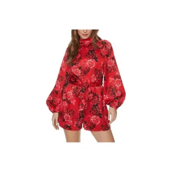 GUESS Romper Guess Mock Jumpsuit Women's Red