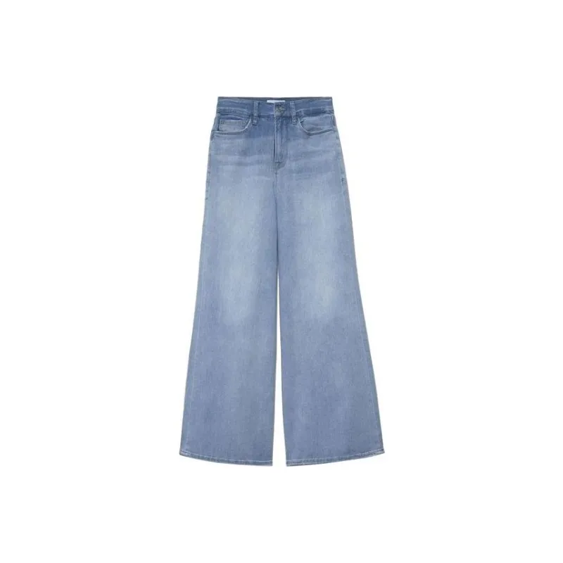 FRAME Mid rise Wide leg Jeans-0