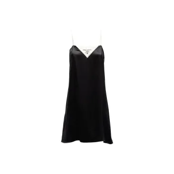 PRADA SS21 Slip Dresses Women's Black