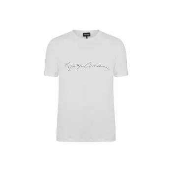 GIORGIO ARMANI Asv Stretch viscose T shirt With Signature Logo