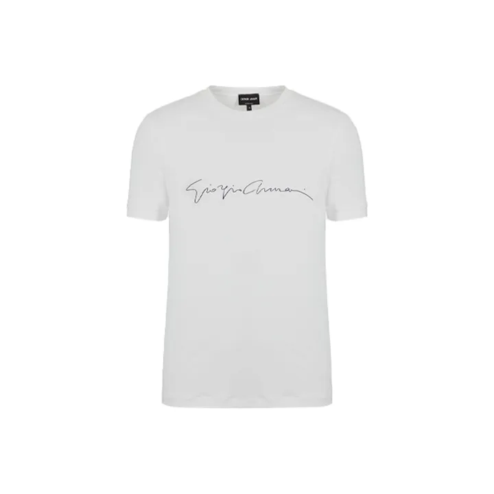 GIORGIO ARMANI Logo Printed Crewneck T Shirt-0