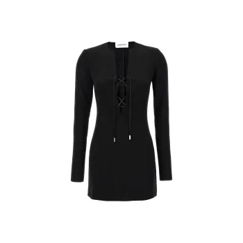 16ARLINGTON Seeran Lace up Minidress