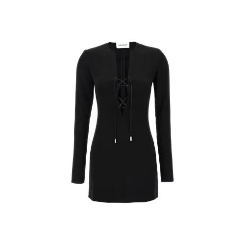 16ARLINGTON Seeran Lace up Minidress