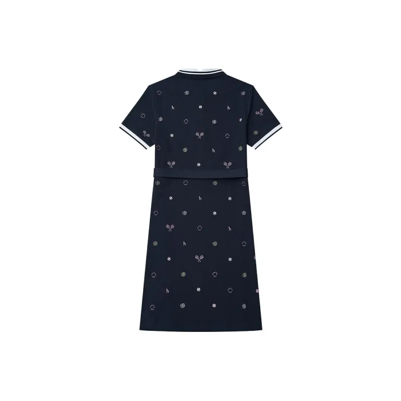 HAZZYS Short Sleeved Dresses Women's Navy Blue-0