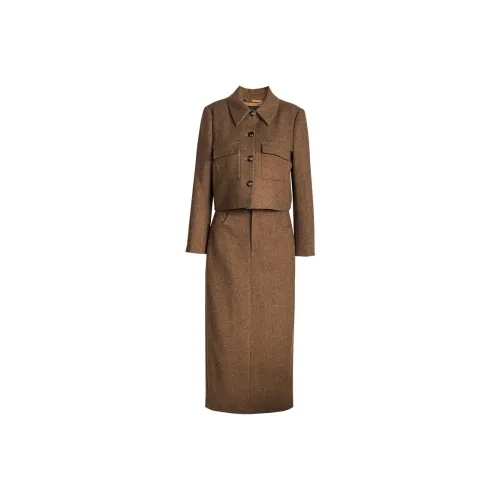ROEYSHOUSE Business Suit Women's Coffee