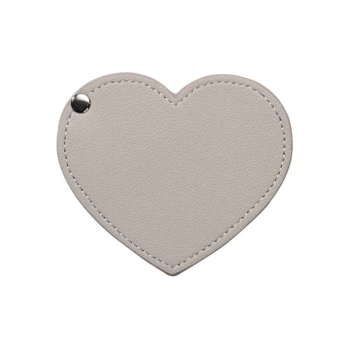 JIXUAN On The Go Heart Convenience Foldable Rotating Refillable Makeup Mirror-3