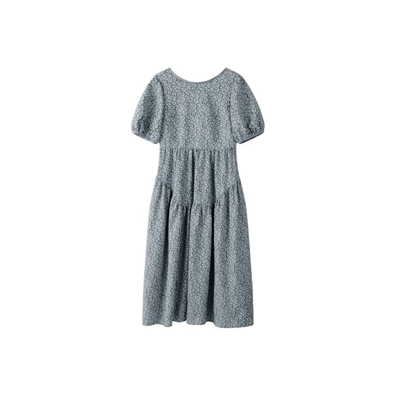 THE SEA LIFE Short Sleeved Dress Women's Glacier Gray-0