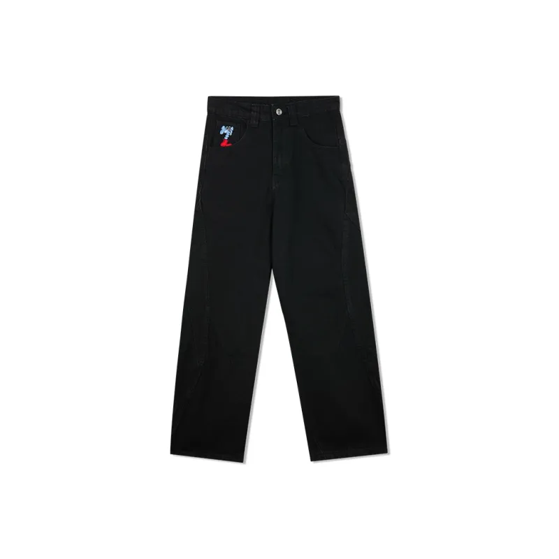 MIND ERROR Jeans Unisex Black-0