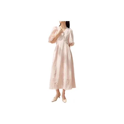 DESIGNER UNCLE Short-Sleeved Dresses Women's Cherry Blossom Pink