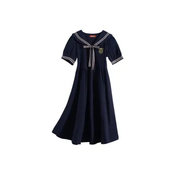 RTNH Short-Sleeved Dresses Women's Navy Blue