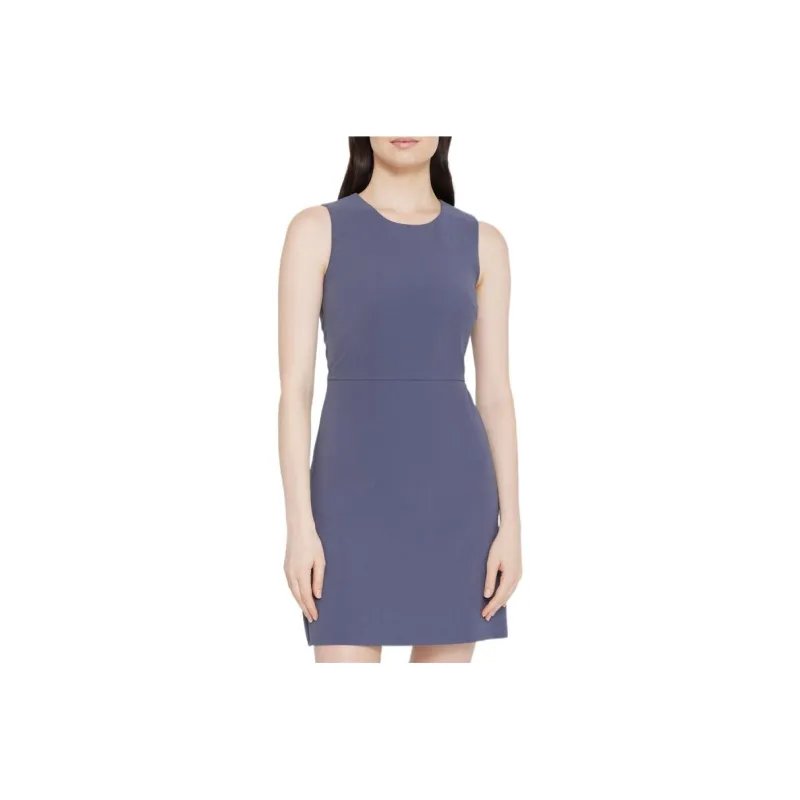 THEORY Sleeveless Dresses Women's Blue Gray-0