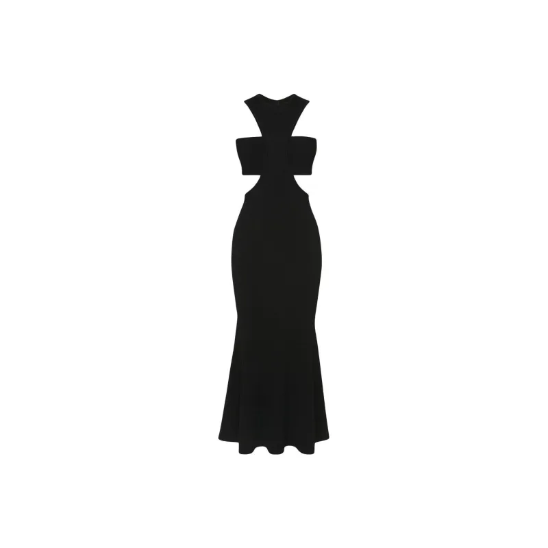 Alexander McQueen Slashed Harness Cut Out Detailed Dress-0