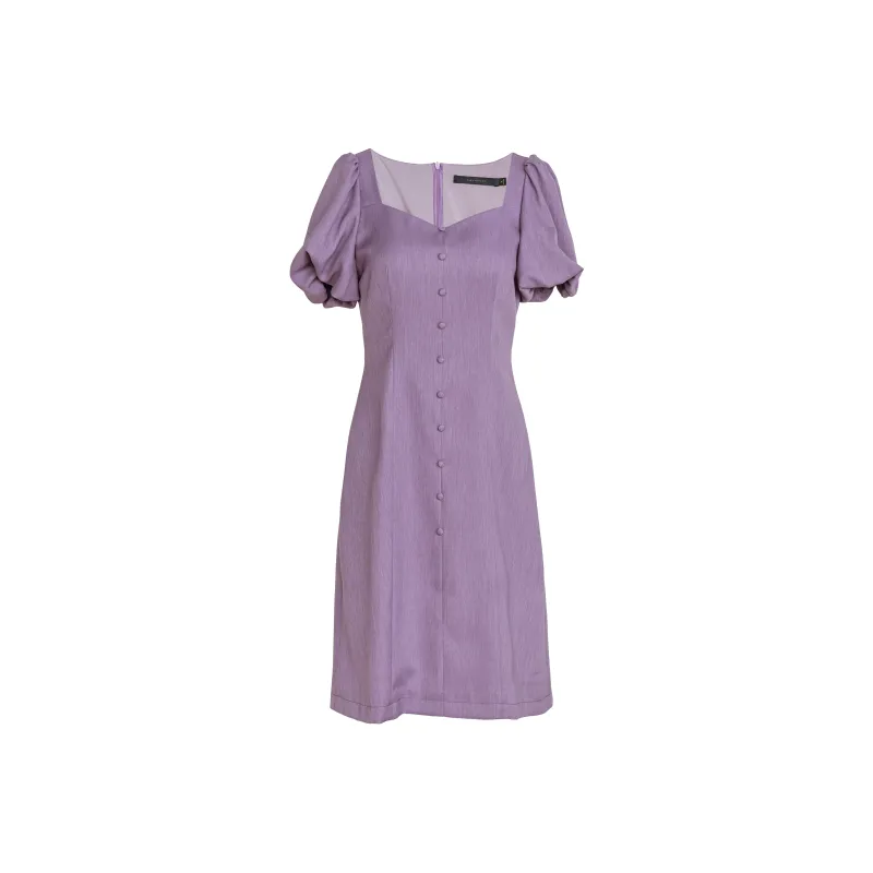 ROEYSHOUSE Short Sleeved Dress Women's Purple-0
