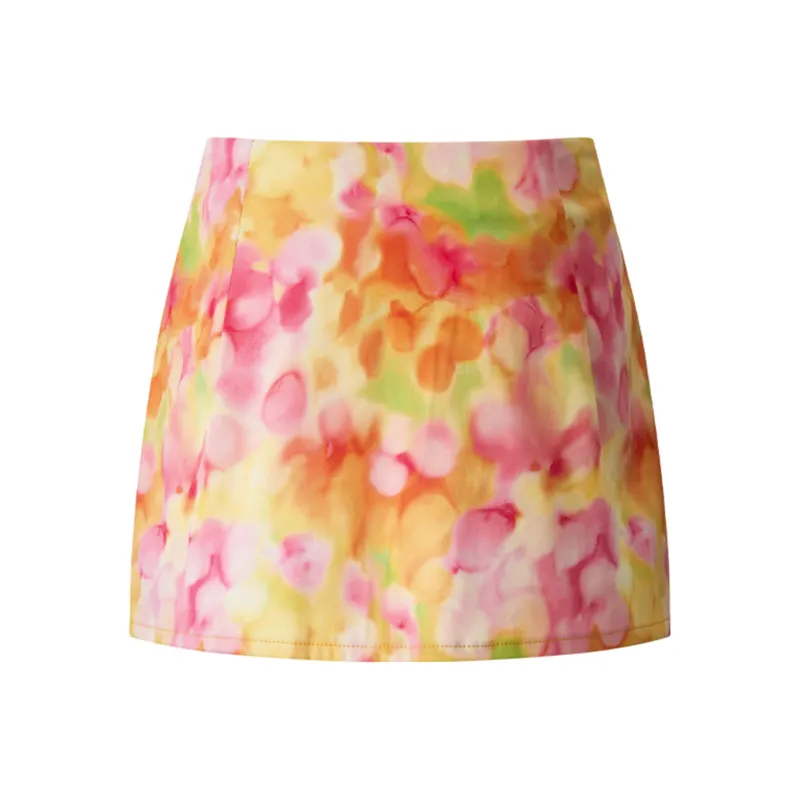 FOASIS Skirt Set Women's White+Multicolor-8