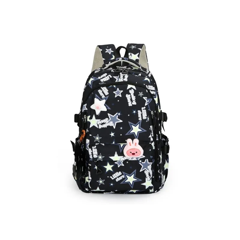 AIBAG Nylon Backpack Unisex White/black/pink/purple/blue-6