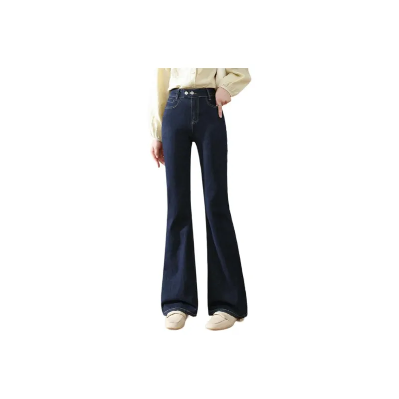 HIPPIEMISS Jeans Women's Normal Washed Blue-0