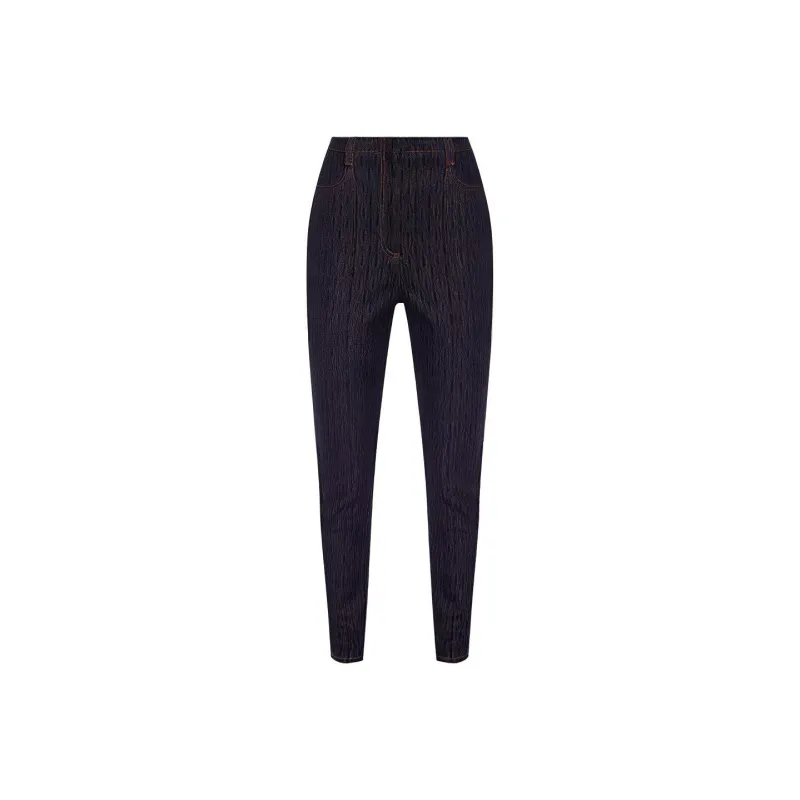 FENDI SS21 Jeans Women's Dark Blue-0
