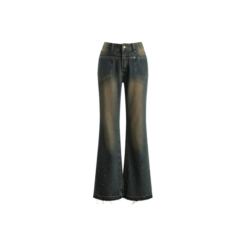 UNIFREE Jeans Women's Vintage Blue-0