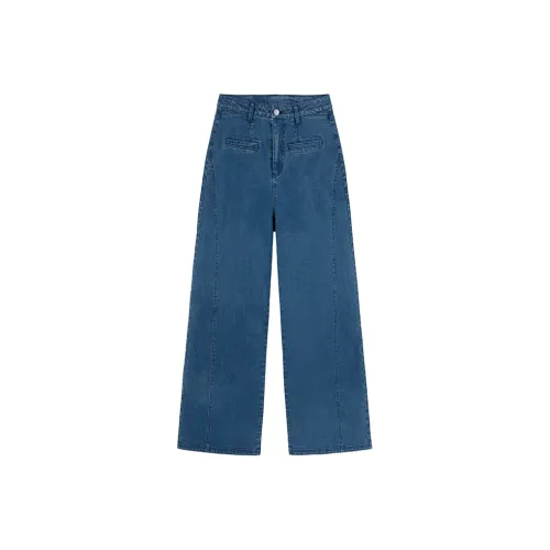 Meat Meat Small Cherries Jeans Women's Denim Blue