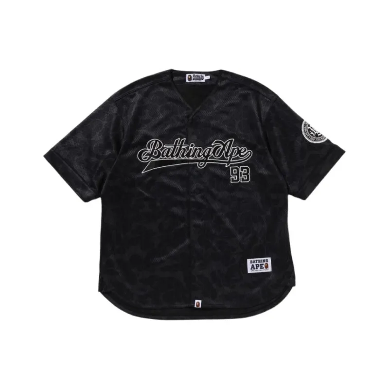 Bape Camo Stripe Baseball Shirt-2