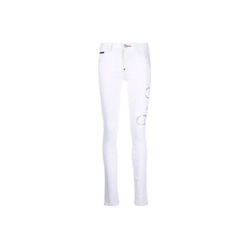 PHILIPP PLEIN Logo print Jeggings-0