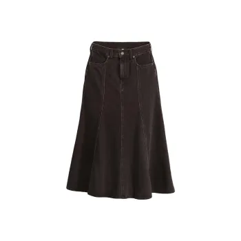 Levi’s Denim Long Skirts Women's Black