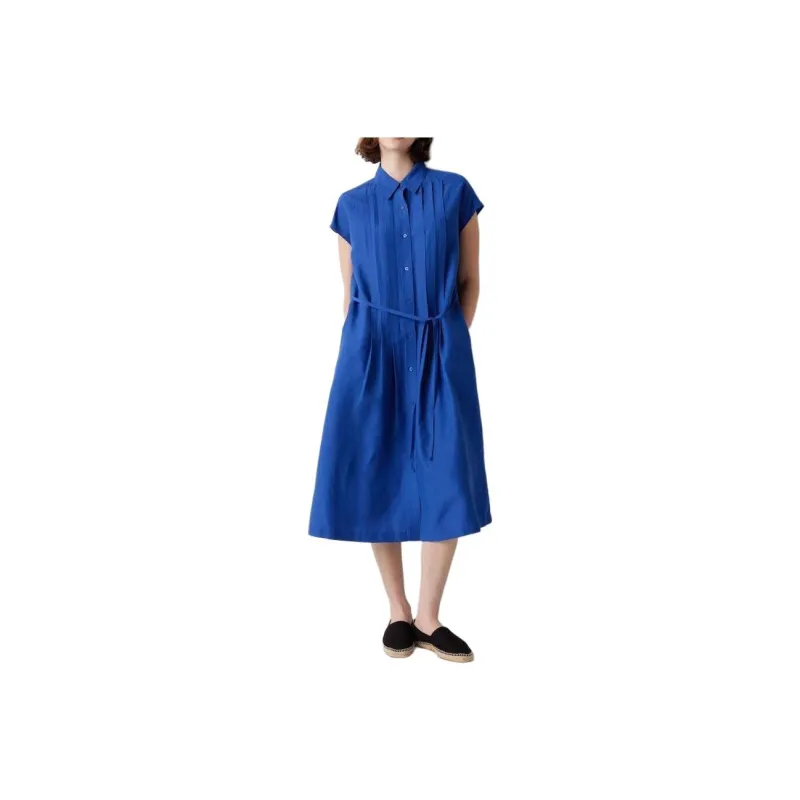 UNIQLO Uniqlo X CDC Co brand Short Sleeved Dresses Women's Royal Blue-0