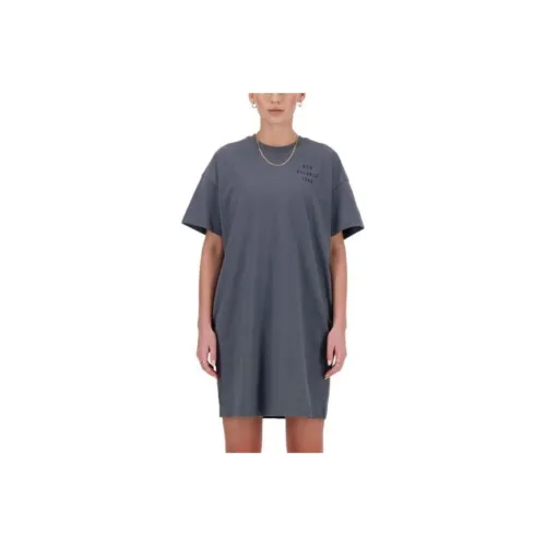 New Balance Short Sleeved Dress Women's Dark Gray