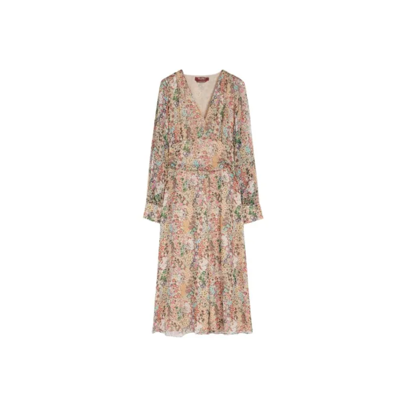MaxMara Long Sleeved Dress Women's Multicolor-0