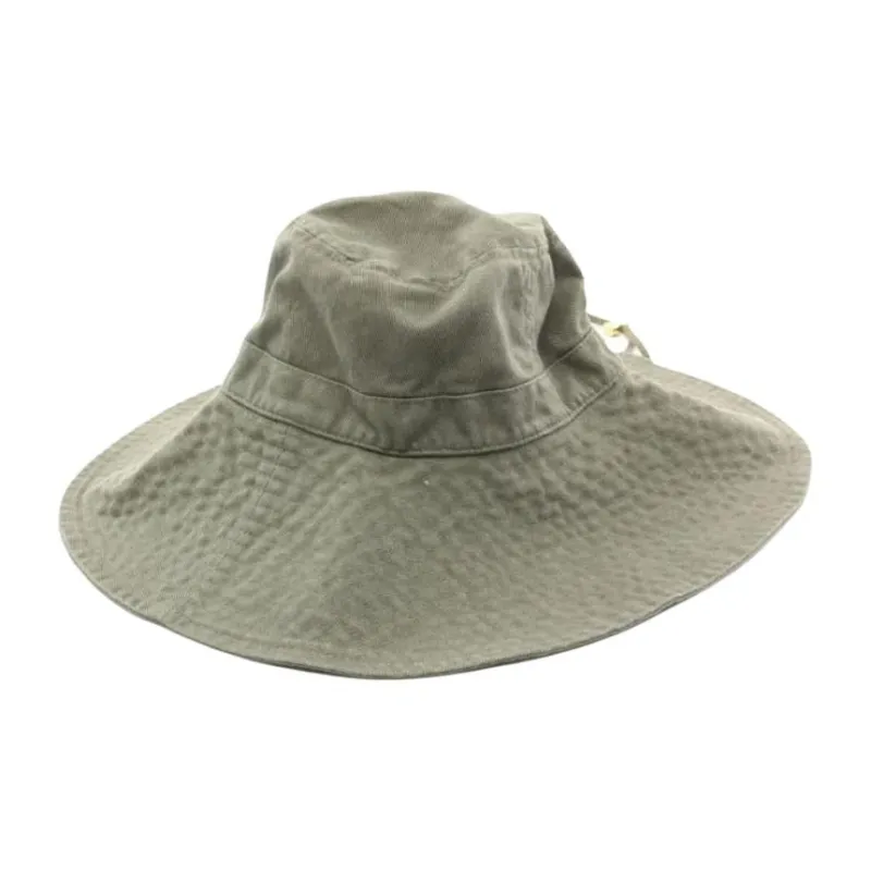 CELINE Canvas Bucket Hats Unisex Green-1
