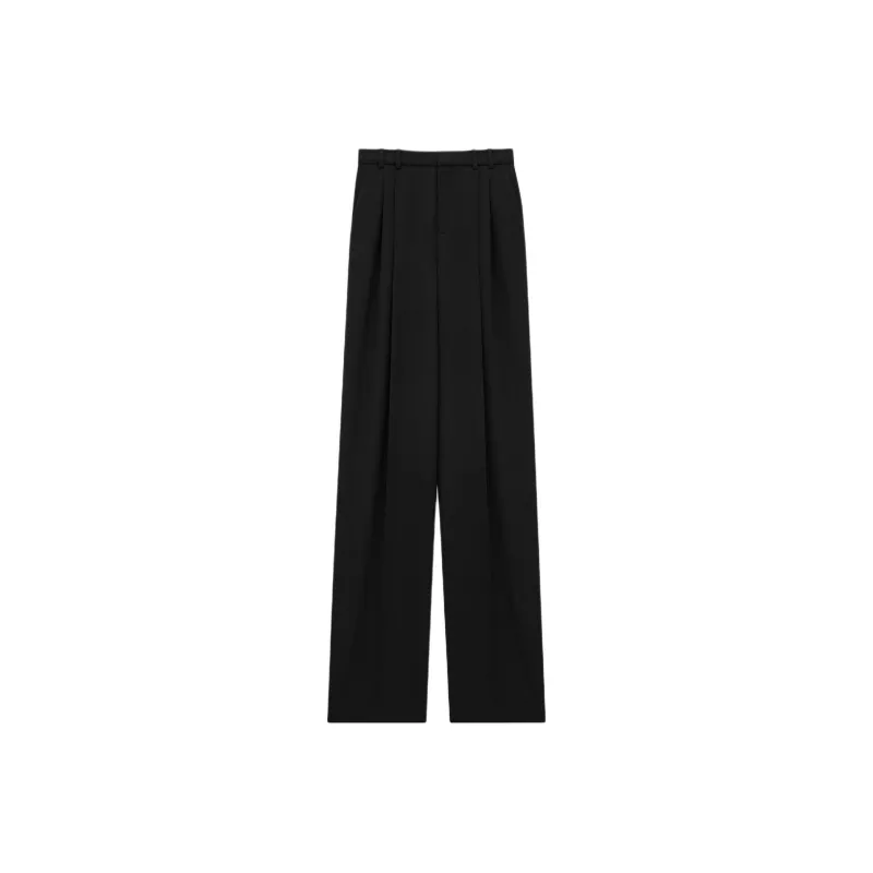 SAINT LAURENT High Waist Wide Leg Pants-0