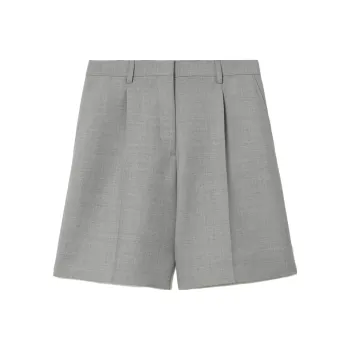 Burberry Casual Shorts Women's Light Gray