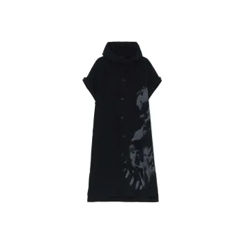 Yohji Yamamoto x MAX VADUKUL Y's SS24 Short-Sleeved Dresses Women's Black