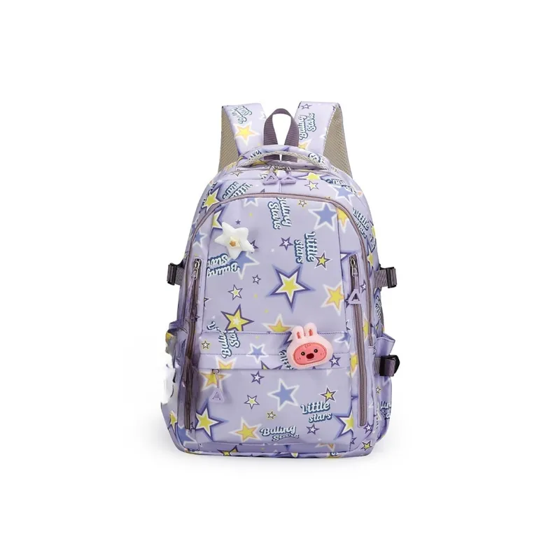 AIBAG Nylon Backpack Unisex White/black/pink/purple/blue-18