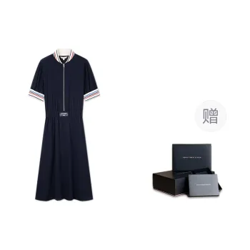 Tommy Hilfiger Short Sleeved Dress Women's Navy Blue