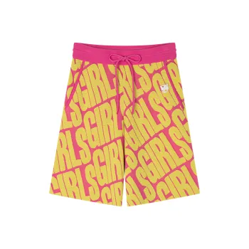 UOOYAA Sweet Girls Series Casual Shorts Women's Yellow
