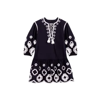 Maje Clover embroidered Peplum Minidress