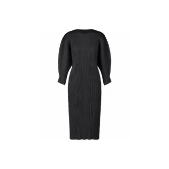PLEATS PLEASE ISSEY MIYAKE SS22 Long Sleeved Dress Women's Black
