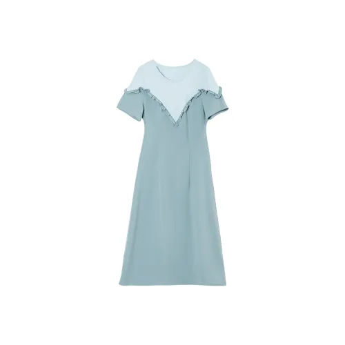 Wbwq Short Sleeved Dresses Women's Multiple Colors