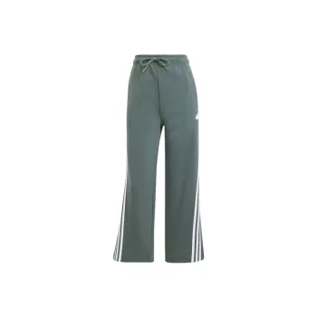 Adidas Future Icons Future Icons 3 Stripes Open Hem Joggers Knitted Sweatpants Women's Green