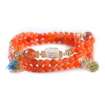 Amy's Garden Southern Red Agate Bracelets Women's