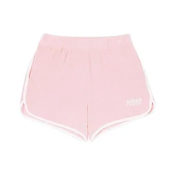 SPORTY & RICH Logo embroidered Cotton Shorts