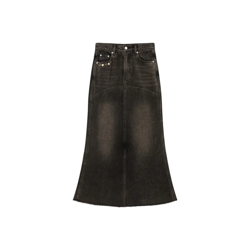 CHUU Denim Long Skirts Women's-0