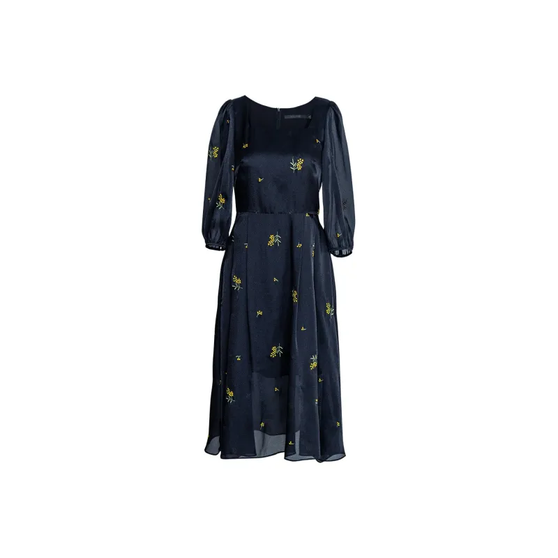 ROEYSHOUSE Long Sleeved Dress Women's Black-0