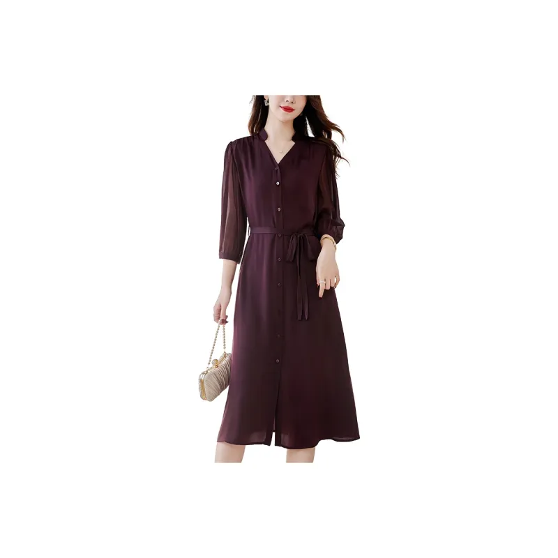 To The West Long Sleeved Dresses Women's-5