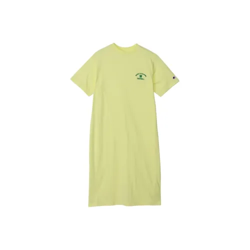 Champion SS24 Short Sleeved Dresses Women's Light Yellow