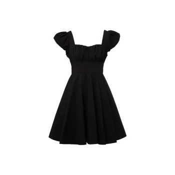 LOFT SHINE A Line Skirt Dress Black