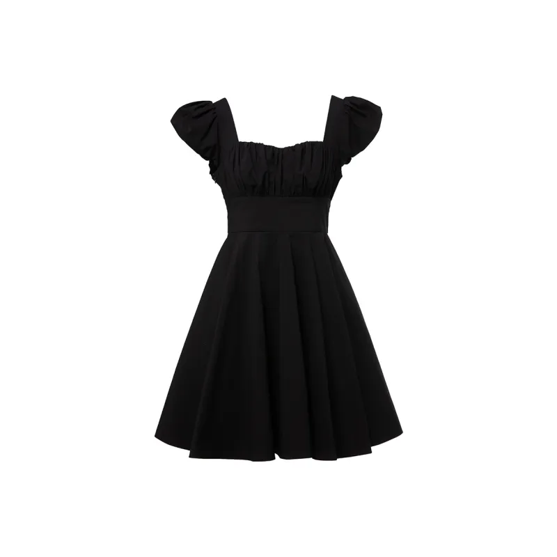 LOFT SHINE A Line Skirt Dress Black-0