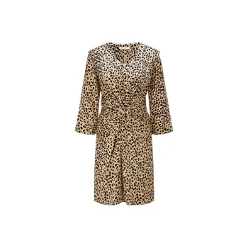 HUGO BOSS Long Sleeved Dresses Women's Brown